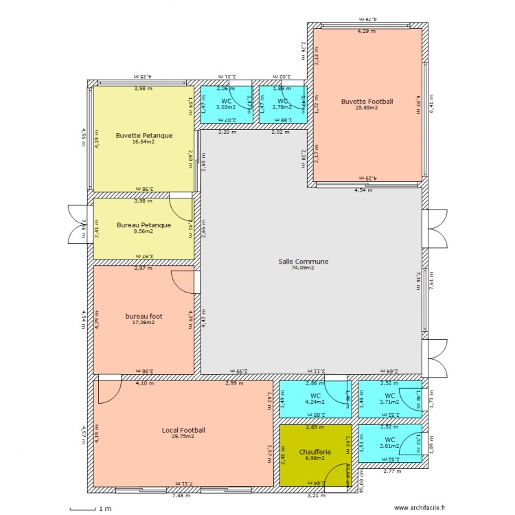 club house 2. Plan de 0 pièce et 0 m2