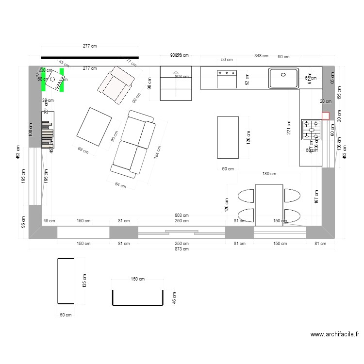 rezdechausséesud. Plan de 0 pièce et 0 m2