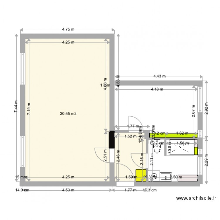 PLAN VINEUSE 4 12 14. Plan de 0 pièce et 0 m2