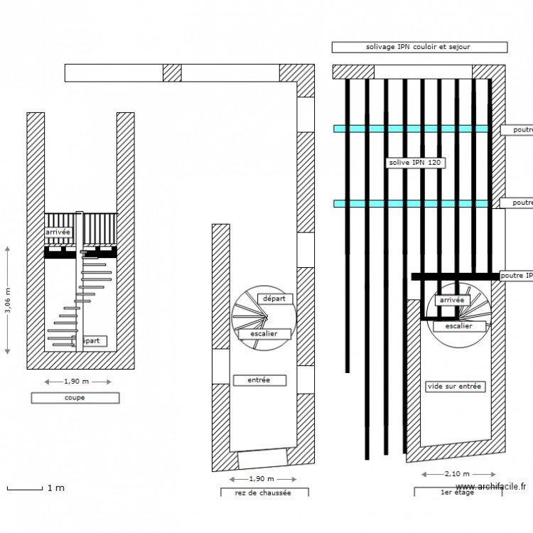 ESCALIER 2. Plan de 0 pièce et 0 m2