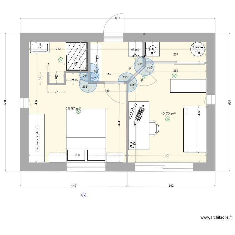 habitation garage2. Plan de 0 pièce et 0 m2