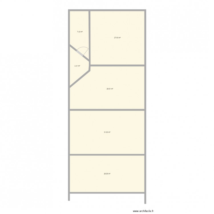 czn. Plan de 0 pièce et 0 m2