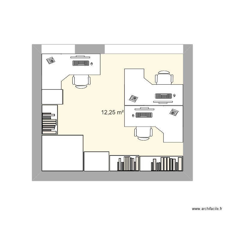 Bureau. Plan de 0 pièce et 0 m2