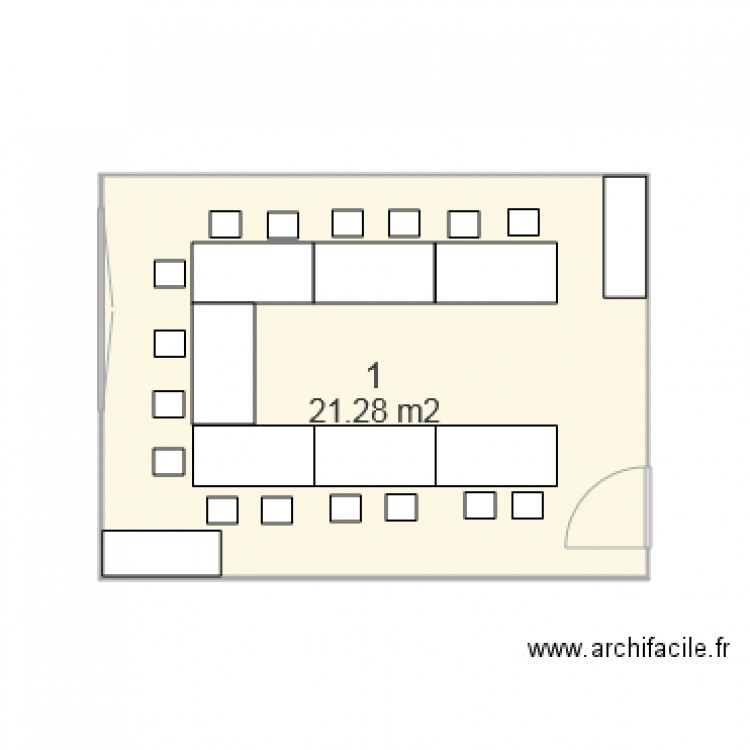 Salle de réunion. Plan de 0 pièce et 0 m2