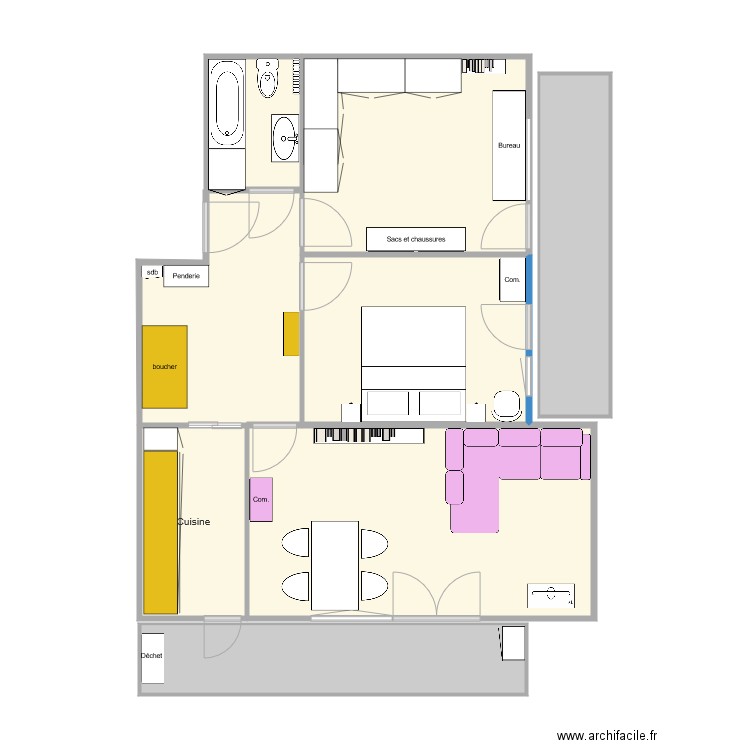 Bains2. Plan de 0 pièce et 0 m2