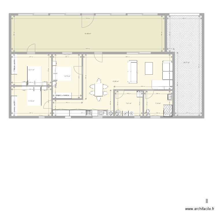 maison fontenille 1. Plan de 0 pièce et 0 m2