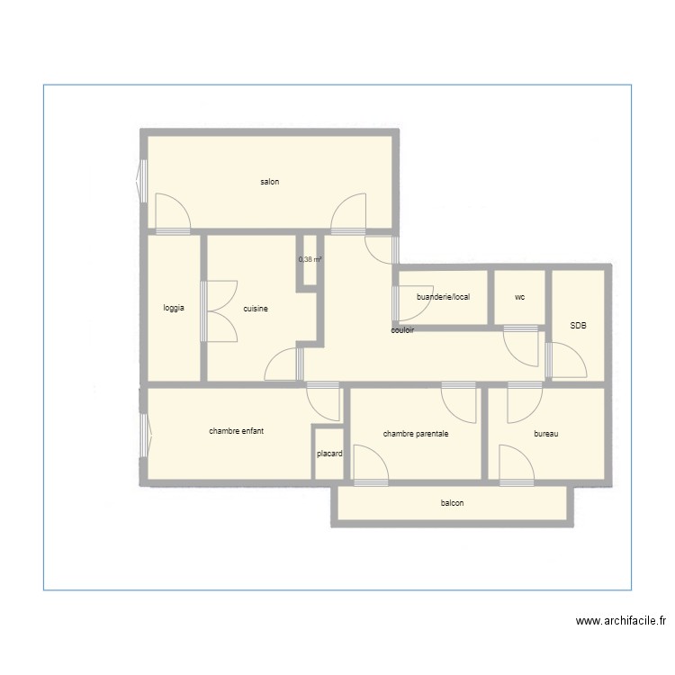 appartement 2. Plan de 0 pièce et 0 m2