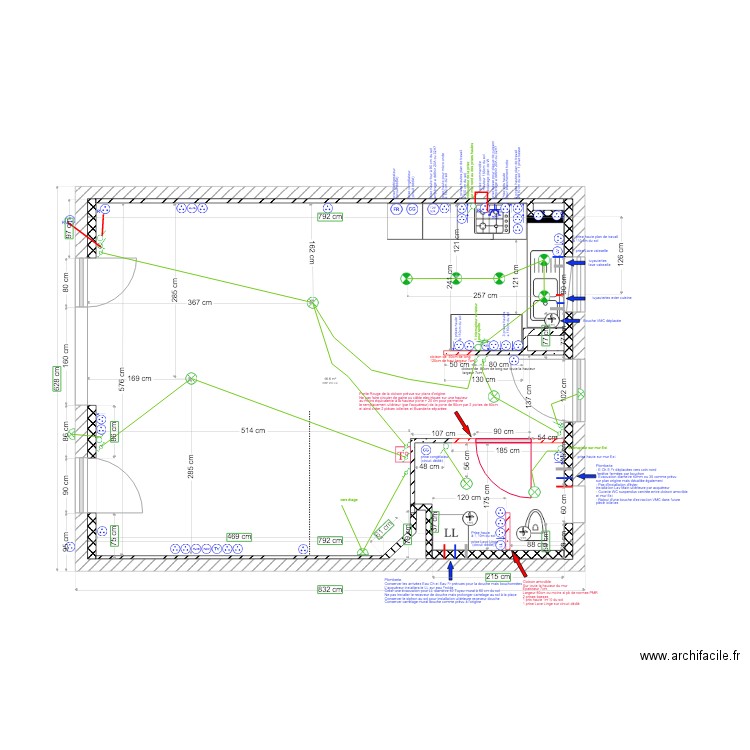 Plan Modif RDG final. Plan de 0 pièce et 0 m2