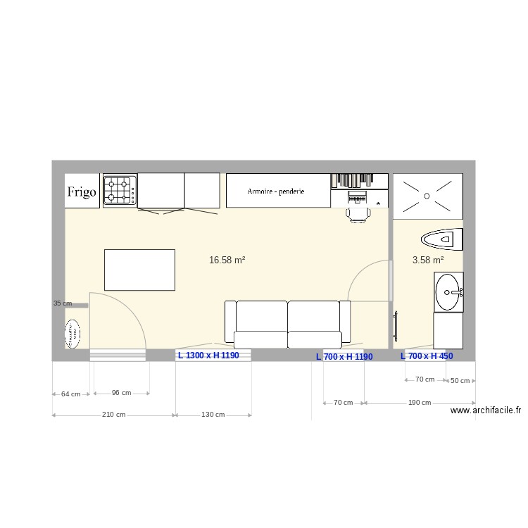 Plan intérieur. Plan de 0 pièce et 0 m2