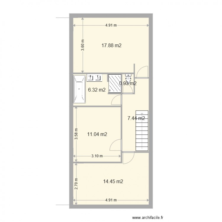 MEZE ETAGE 3 CH. Plan de 0 pièce et 0 m2