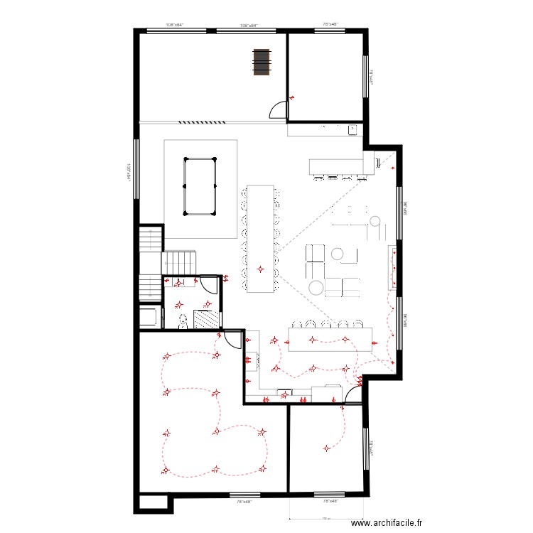 grondin garage Acoustique. Plan de 6 pièces et 225 m2