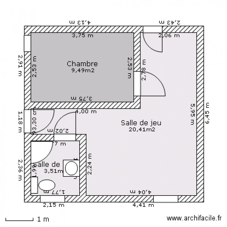 Sous-sol proposé 4. Plan de 0 pièce et 0 m2