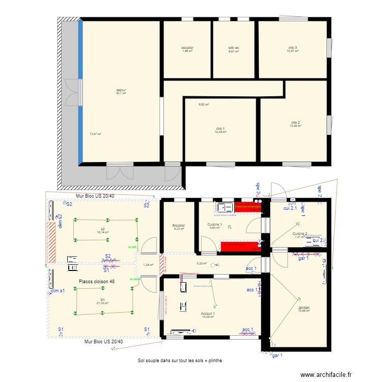 Acapandie tampon. Plan de 0 pièce et 0 m2