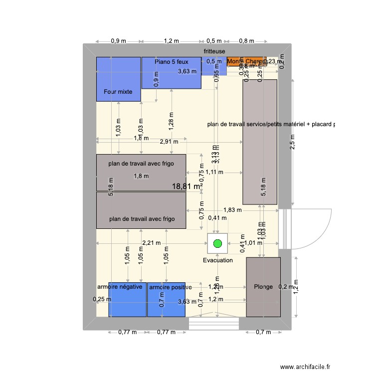 cuisine brasserie des halles 2. Plan de 0 pièce et 0 m2