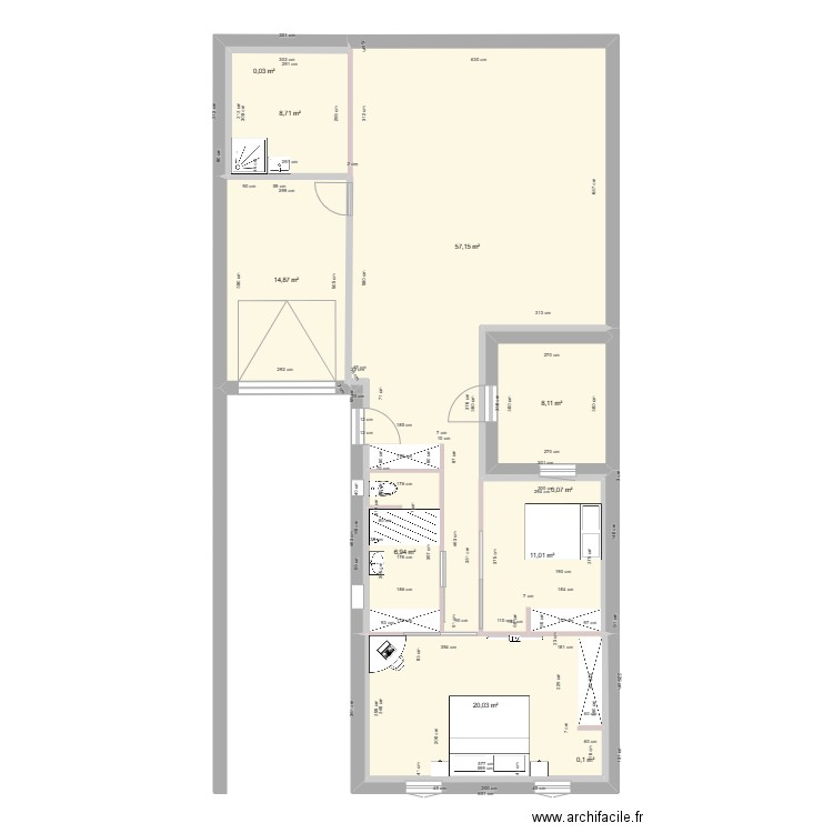 Projet St Xandre pour Maria. Plan de 0 pièce et 0 m2