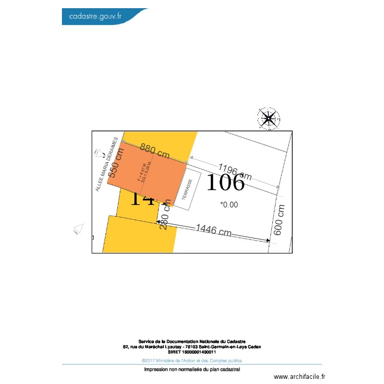 DP2 PLAN DE MASSE EXISTANT BAOUZ. Plan de 0 pièce et 0 m2