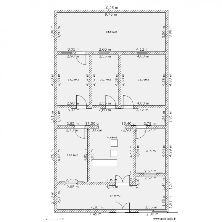 maison 180m . Plan de 0 pièce et 0 m2