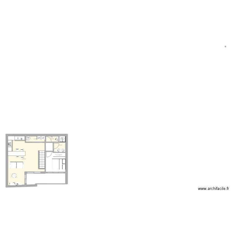 Fouras Garages Etage 2. Plan de 4 pièces et 38 m2