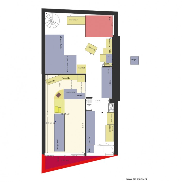 garlan 51 urba. Plan de 0 pièce et 0 m2