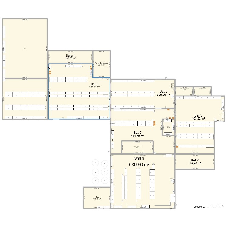 millbaker. Plan de 14 pièces et 4219 m2