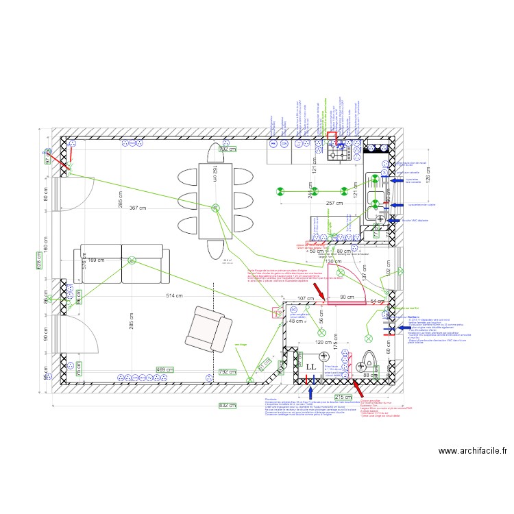 Lot 4 RDC V4 buanderie alternative et Cuisine 4. Plan de 0 pièce et 0 m2