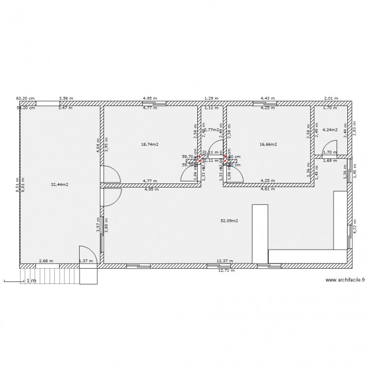 el cardon 1 etage 2 nouveau 31 mai 2012. Plan de 0 pièce et 0 m2