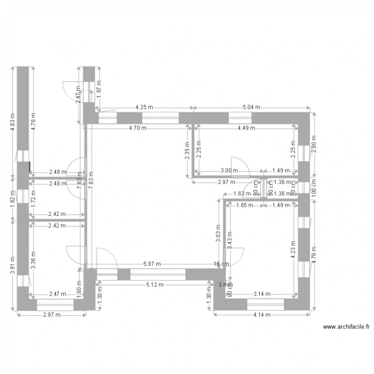 Plan maison  de Jocelyne Chancé du 10 oct 2015 . Plan de 0 pièce et 0 m2