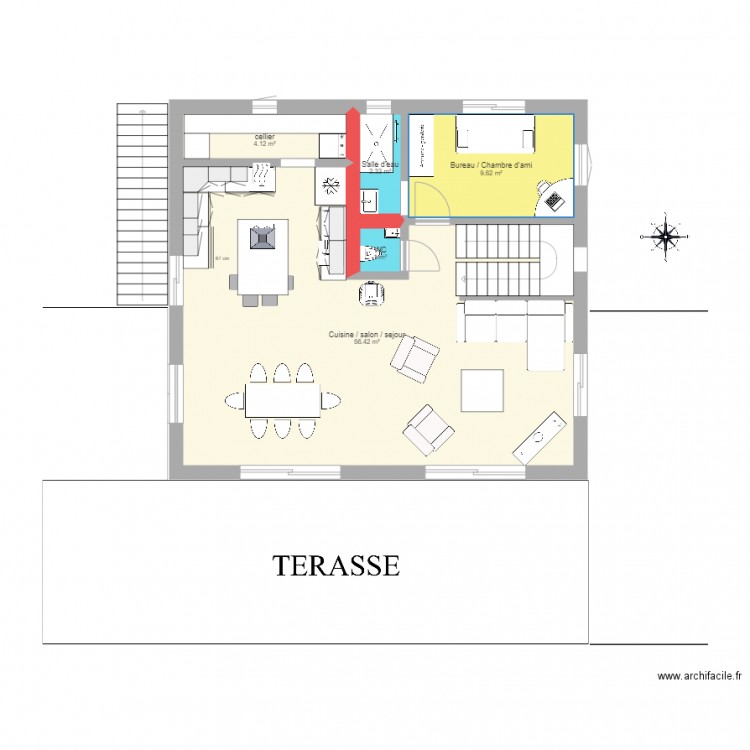 CHALET 10X9 RDC. Plan de 0 pièce et 0 m2