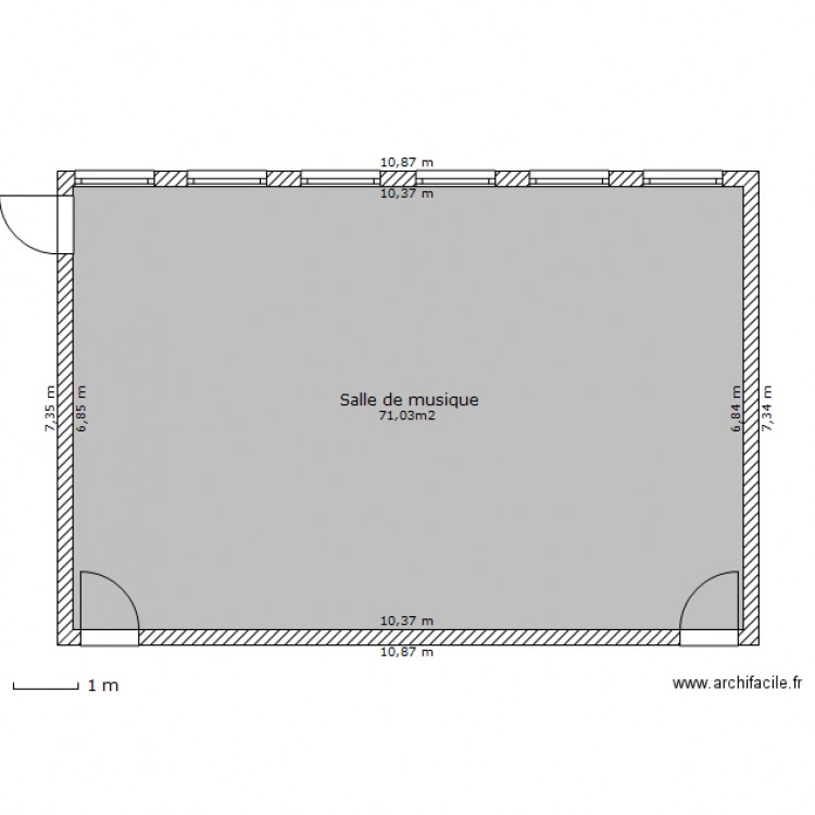 Salle de musique. Plan de 0 pièce et 0 m2