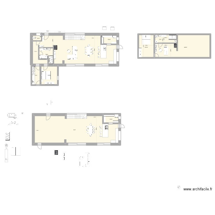 Grange Wiers. Plan de 19 pièces et 371 m2