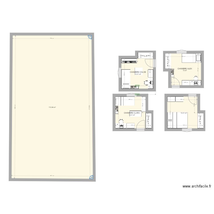 CHAMBRE ALEX. Plan de 0 pièce et 0 m2