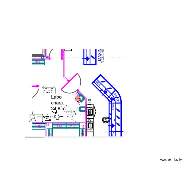 labo zone chaude SU Briey. Plan de 0 pièce et 0 m2