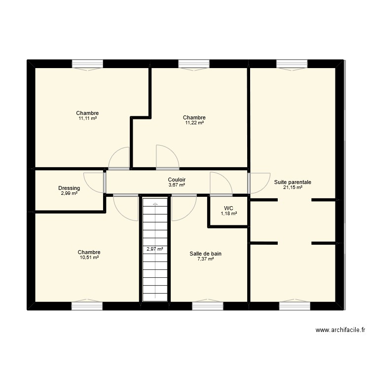 VERDALLE. Plan de 16 pièces et 166 m2