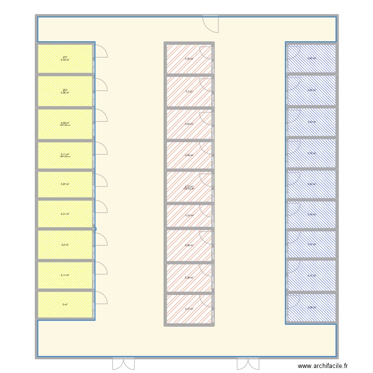 Ebauche plan . Plan de 28 pièces et 449 m2