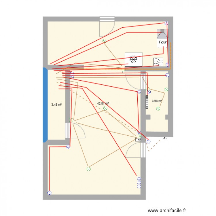 electrique. Plan de 0 pièce et 0 m2