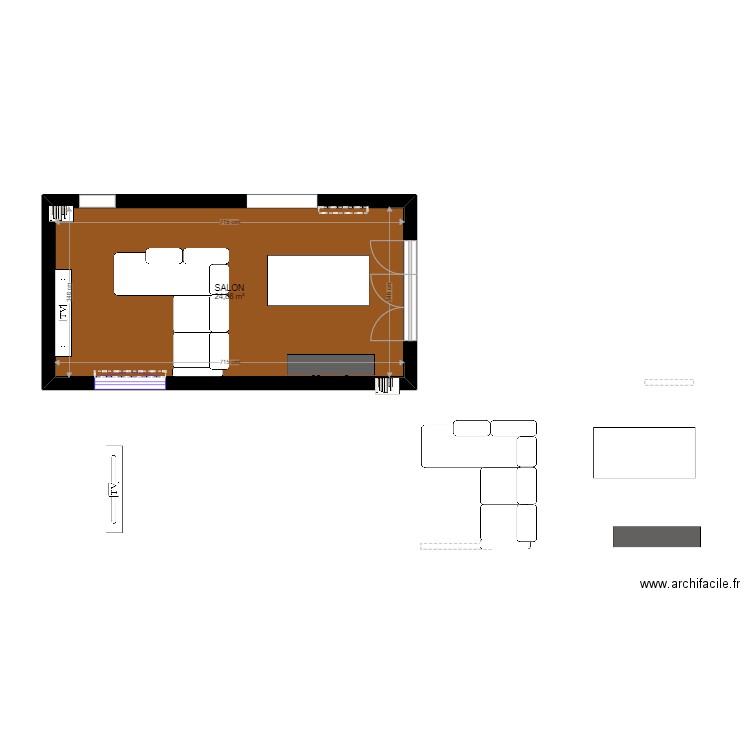 SALON 1 . Plan de 0 pièce et 0 m2