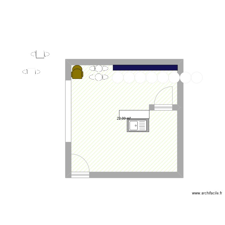 l'impertinente. Plan de 0 pièce et 0 m2