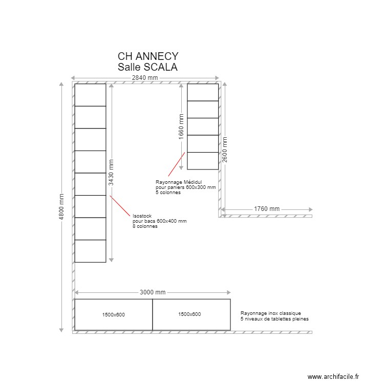 CH Annecy Salle Scala. Plan de 0 pièce et 0 m2