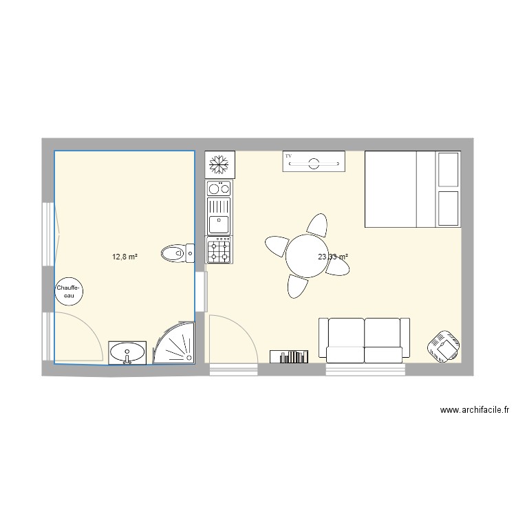 Dépendance chambre amis. Plan de 0 pièce et 0 m2