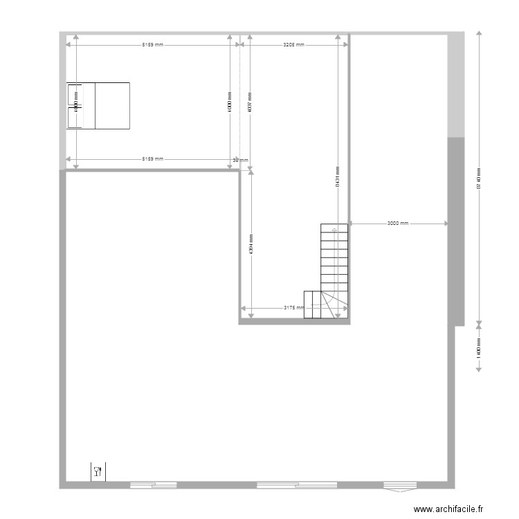 NORD ETAGE. Plan de 0 pièce et 0 m2