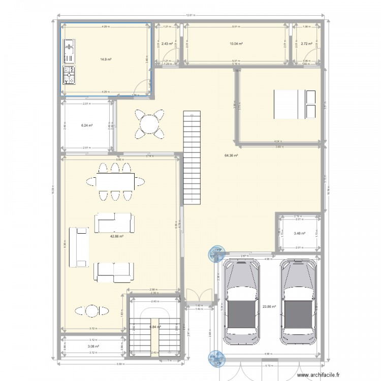 plan B. Plan de 0 pièce et 0 m2