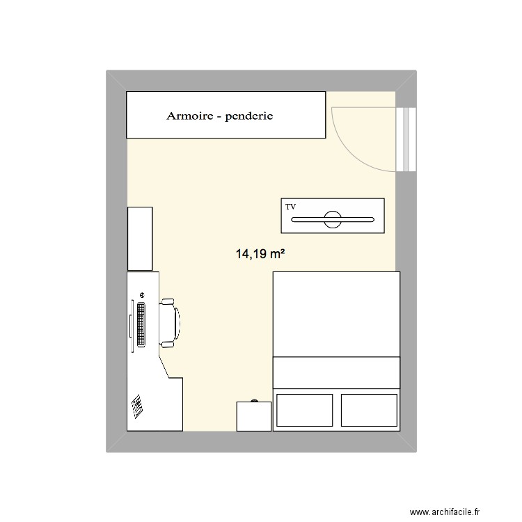 chambre 1. Plan de 0 pièce et 0 m2