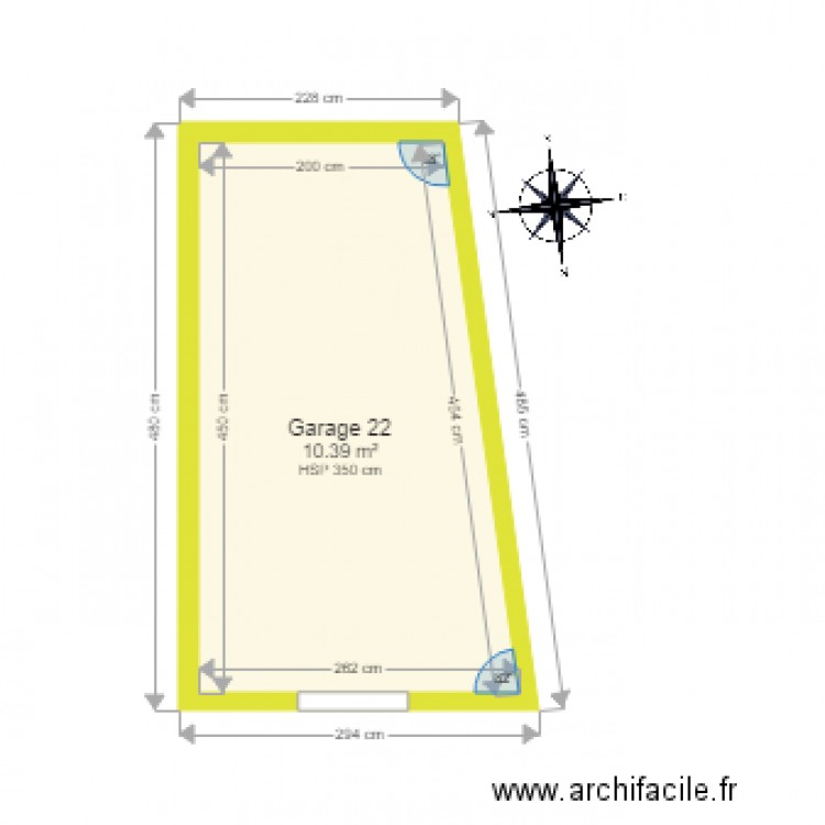 Garage 22. Plan de 0 pièce et 0 m2