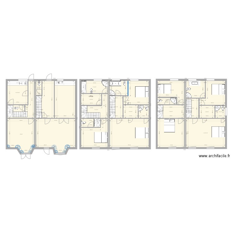 Number 3 and 4 all floors stairs corrected on 4 ensuite changes. Plan de 0 pièce et 0 m2