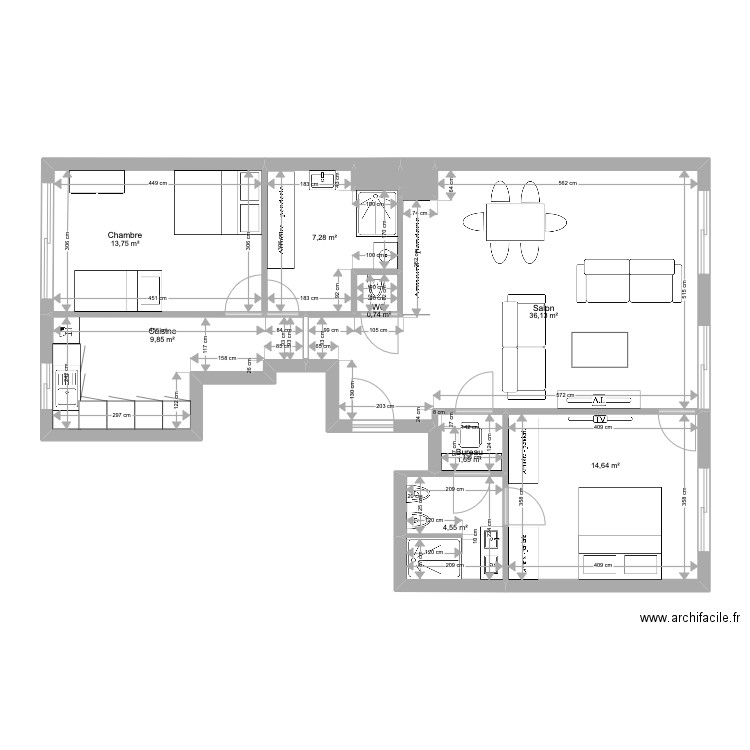 M et P Thibault Neuilly Futur V1. Plan de 0 pièce et 0 m2