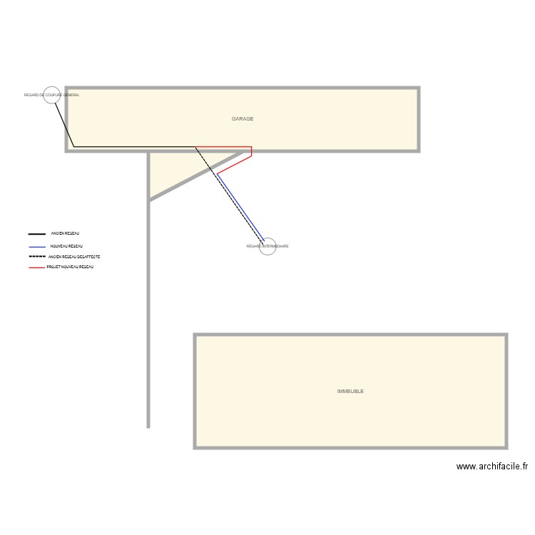 RESIDENCE DE L4ARBRE. Plan de 3 pièces et 72 m2