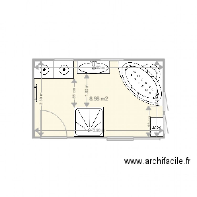 salle de bain 2. Plan de 0 pièce et 0 m2