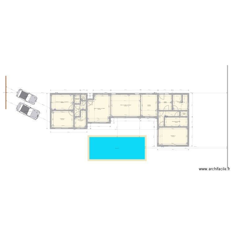 MAiSON PRINCIPAL avec terrain V1. Plan de 0 pièce et 0 m2