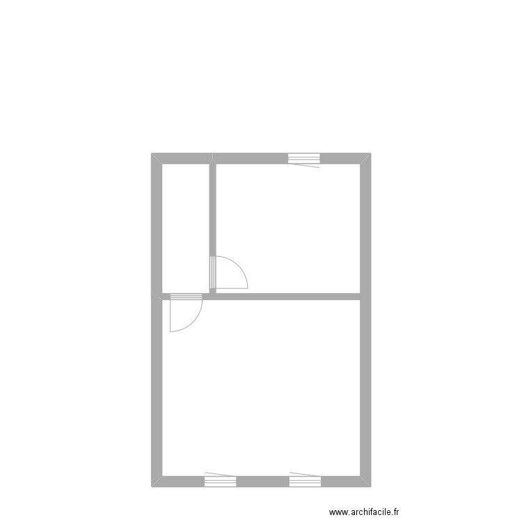 ecaussines droite . Plan de 5 pièces et 73 m2