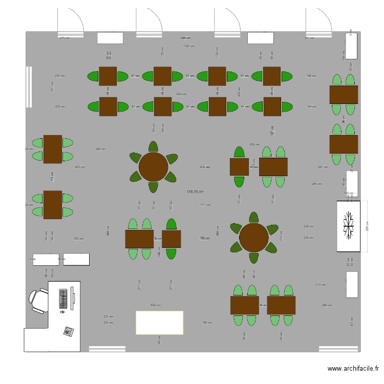 restaurant BL2. Plan de 0 pièce et 0 m2